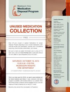 Muskegon Area Medication Disposal Event - Saturday, October 16th