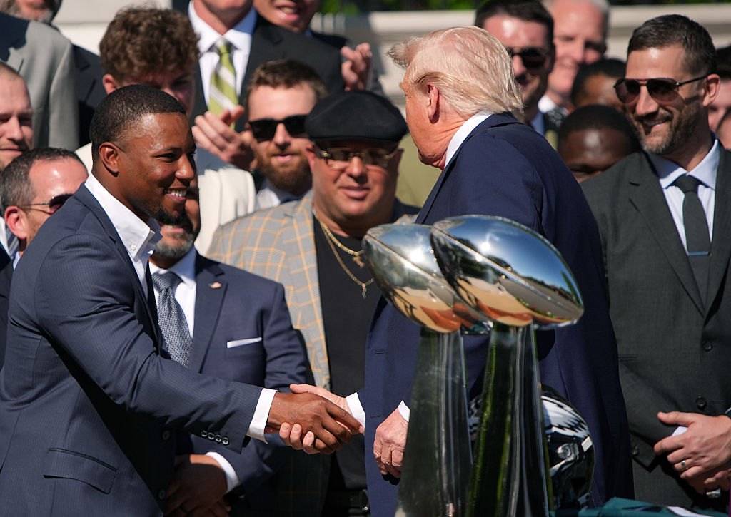 Donald Trump, Saquon Barkley, Philadelphia Eagles, Jalen Hurts, theGrio.com
